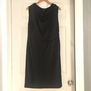 Ann Taylor Little Black Dress Cowl Neck Sleeveless